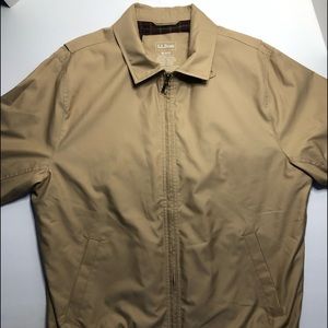 L.L Bean Men's Fleece Plaid Lining Jacket Size M reg